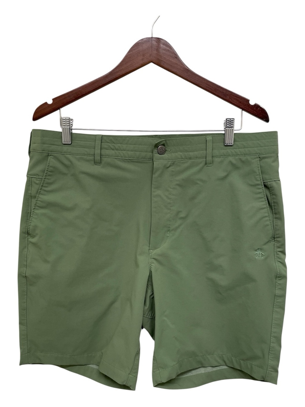 The Original Penguin Men’s Bright Green Performance Shorts - Size 36